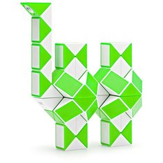 Головоломка змейка QiYi (MoFangGe) 72 звена, зелёная