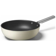 Сковорода Wok Smeg CKFW3001CRM 30 см кремовая