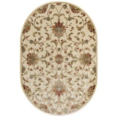 Бельгийский вискозный ковер с рельефом Venezia RV319- R111 овал (65*110 см) Ragolle