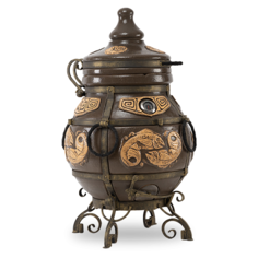 Тандыр ЭкоТандыр Шар (без столика, без колес, цвет - черный) дровяной