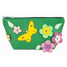 Косметичка женская "Alessandro Birutti" , К126 цвет зеленый