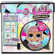 Игровой набор с куклой L. O. L. Surprise! Furniture Winter Chill Hangout Spaces with Ice Sk8er Doll, 576648 LOL