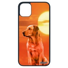 Защитный чехол на смартфон // Apple iPhone 11 Pro // "Лабрадор" Животные Щенок, Utaupia, оранжевый