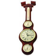 Часы настенные с барометром KSVA- М-55- Ч БРИГ