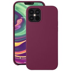 Чехол для Apple iPhone 12\12 Pro Deppa Liquid Silicone бордовый