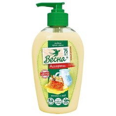Мыло-крем жидкое Весна "Молоко и мед", с дозатором, 280мл