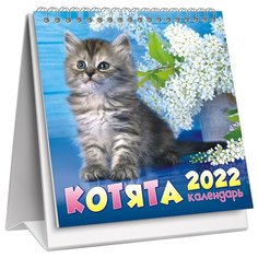 Календарь-домик 108*140мм, ЛиС "Котята", на гребне, 2022г