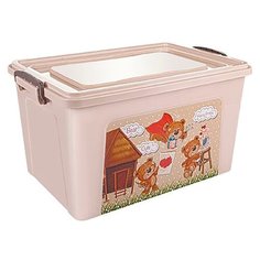 Контейнер Dunya Plastik 31167 бежевый