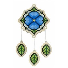 Алмазная мозаика на дереве Подвеска «Незабудка», Гранни Wood