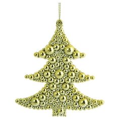 Елочное украшение из полипропилена "Ёлочка в золоте", 9,5*9см Феникс Present