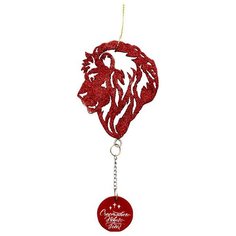 Елочное украшение из древесины тополя "Лев", 12*6,5*0,5см Феникс Present