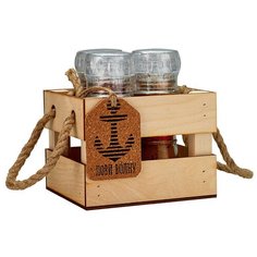 Подарок из 3 специй в ящике Праздничный Паприка Корица