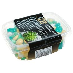 Грунт для аквариума (5-10 мм) лимонный-салатовый-белый-изумрудный, 350 г Decor DE