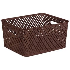 Альтернатива Корзина Плетенка 35х29х17.5 см коричневый Alternativa
