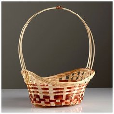 Корзина «Ладья». 32×23×10 см. бамбук 4427918 Сима ленд