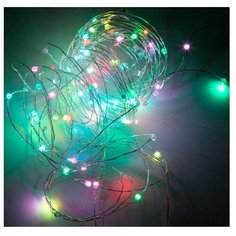 Гирлянда Sh Lights Нить,120 диодов, 120 см, LDMS120-RGB, 12 м, разноцветный