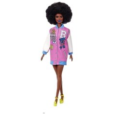 Кукла Barbie Игра с модой Fashionistas 156 афро-прическа и ярко-синяя помада GRB48