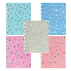 Тетрадь общая 48л, А5 Альт "Животные" (клетка, спираль, картон) разные виды, 48шт. (7-48-136)