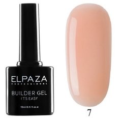 ELPAZA, Builder Gel it’s easy №7, Гель двухфазный для моделирования (15 мл)