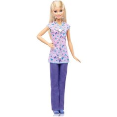 Кукла Barbie Кем быть? Профессии Медсестра врач доктор DVF57