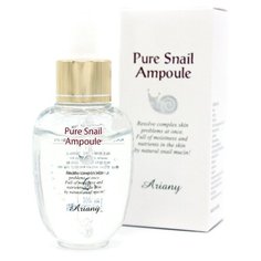 Ariany / Ампульная сыворотка для лица регенерирующая с улиточным муцином Pure Snail Ampoule, 50 мл / Корейская косметика
