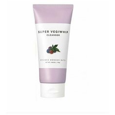 [WONDER BATH] Очищающая пенка для умывания. Super Vegiwhip Cleanser Purple, 130гр.