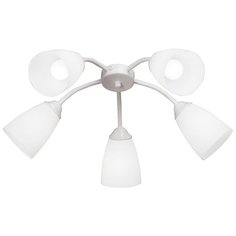 Люстра Vitaluce V3187/5PL, E14, 200 Вт, кол-во ламп: 5 шт., цвет арматуры: бежевый, цвет плафона: белый