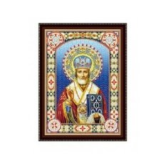 Алмазная мозаика блестящая "Икона № 16", 30х40 см (с подрамником, c частичным заполнением) Рыжий кот