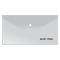 Папка-конверт на кнопке Berlingo, C6, 180мкм, матовая, 5 шт.
