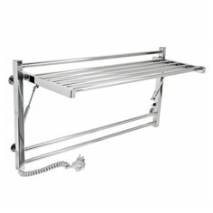 Полотенцесушитель электрический Laris Классик Горизонт П8 1000х500 с полкой левое подключение