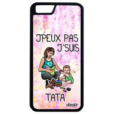 Необычный чехол на смартфон // iPhone 6 Plus // "Не могу - стала тетей!" Шутка Рисунок, Utaupia, светло- розовый