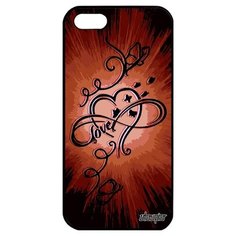 Ударопрочный чехол на смартфон // iPhone 5 5S SE (2016) // "Бесконечность" Дизайн Вселенная, Utaupia, светло- коричневый