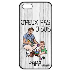 Чехол на смартфон // iPhone 5 5S SE (2016) // "Не могу - стал папой!" Картинка Принт, Utaupia, светло- серый