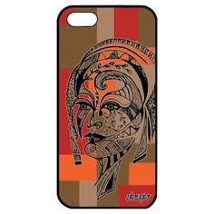 Стильный чехол на смартфон // Apple iPhone 5 5S SE (2016) // "Портрет женщины" Стиль Лицо, Utaupia, цветной