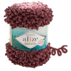 Пряжа Alize Puffy Fine Ombre Batik, 500 г, 73 м, 7276 бордовый