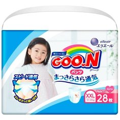Goo.N трусики для девочек (13-25 кг), 28 шт. Goon