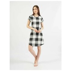 Женское платье домашнее VIENETTA 101175 1722, черный XL 50