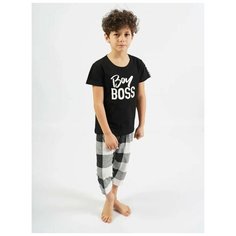 Комплект одежды для мальчика VIENETTA 101160 1722 для дома, черный, 15-16, 170/176