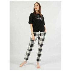 Женская домашняя одежда VIENETTA 101177 1722, черный M 46