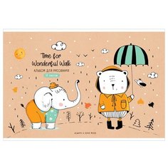 Альбом для рисования 12л., А4 ArtSpace "Рисунки. Wonderful walk", 12 штук в упаковке