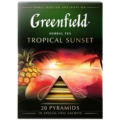 Чайный напиток травяной Greenfield Tropical Sunset в пирамидках, 20 шт.