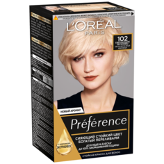 LOreal Paris Preference стойкая краска для волос, 102 сверкающие переливы