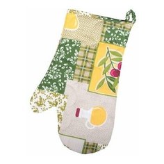 Рукавичка-прихватка "Радушная хозяйка" бязь, Греческие каникулы; размер 30 х 17 Традиция