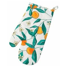 Рукавичка-прихватка "Радушная хозяйка" бязь, Сочный персик; размер 30 х 17 Традиция