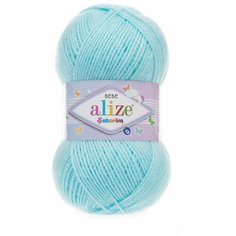 Пряжа ALIZE SEKERIM BEBE 100гр. 320м (100% акрил) (189 светло-голубой) 5 шт