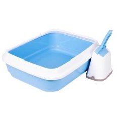 Imac туалет-лоток для кошек funny с высокими бортами 62х49,5х33h см, бежевый