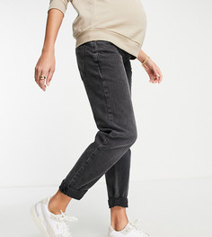 Черные джинсы в винтажном стиле River Island Maternity-Черный цвет