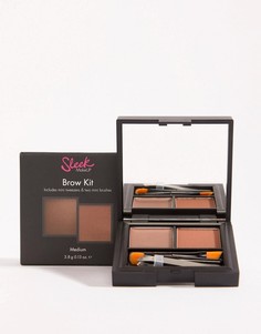 Набор для макияжа бровей Sleek MakeUP-Коричневый цвет