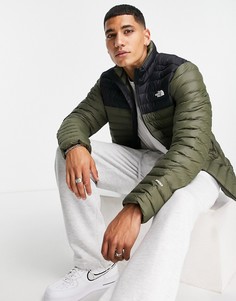 Эластичная куртка цвета хаки The North Face-Зеленый цвет