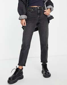 Черные выбеленные джинсы из переработанного смесового хлопка в винтажном стиле Topshop-Черный цвет